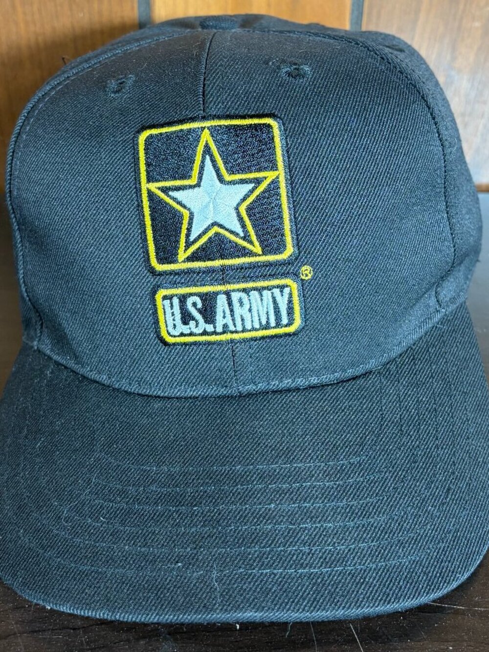 U.S. Army Black Baseball Cap Mens Strap back Adjustable